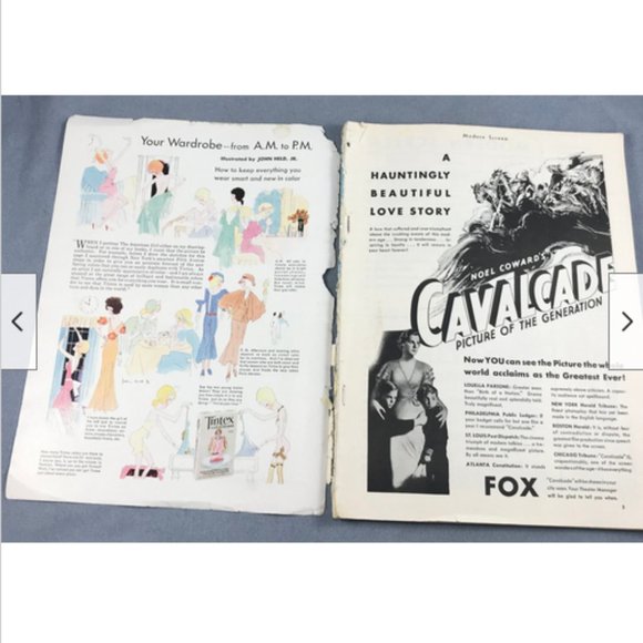 May 1933 Modern Screen Magazine Hollywood Movies Hepburn Crawford Fairbanks - Picture 4 of 6